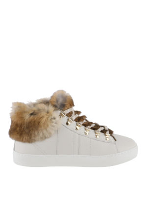 WOOLRICH: sneakers - Sneaker alte in pelle interno in pelliccia