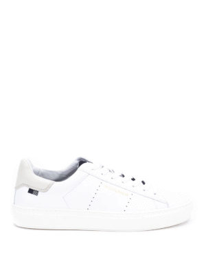 WOOLRICH: trainers - White leather sneakers