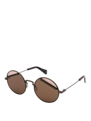YOHJI YAMAMOTO: sunglasses - YY7029 round sunglasses