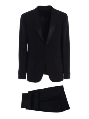 Z Zegna: dinner suits - Turati black wool tuxedo