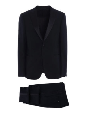 Z Zegna: dinner suits - Turati peak lapels dark blue tuxedo