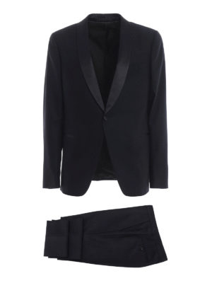 Z ZEGNA: completi da sera - Smoking Turati blu con collo a scialle