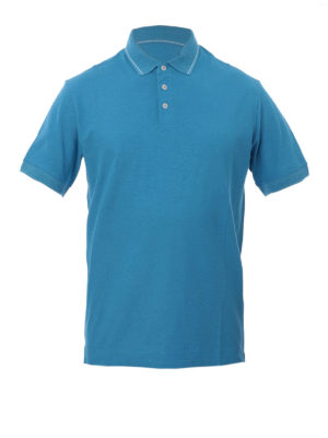 Z ZEGNA: polo - Polo in jersey celeste