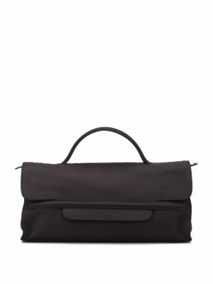 ZANELLATO: bauletti - Bauletto Nina M Linea Pura in pelle espresso