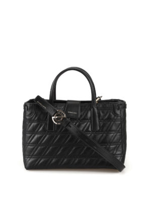 ZANELLATO: shopper - Duo Metropolitan S Zeta in pelle matelassé