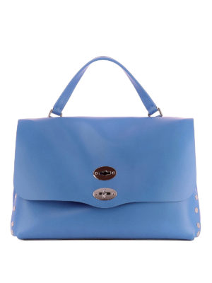 ZANELLATO: shopper - Postina M Original Silk bluette