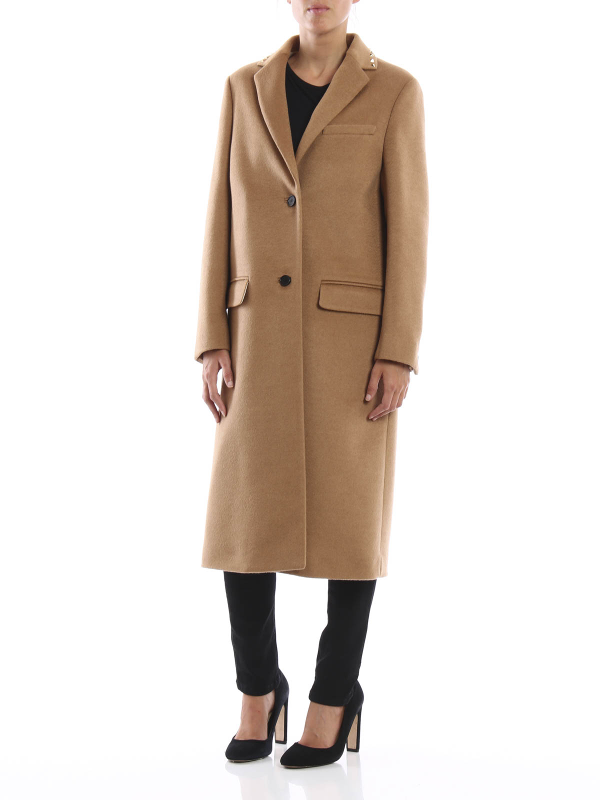 valentino rockstud coat