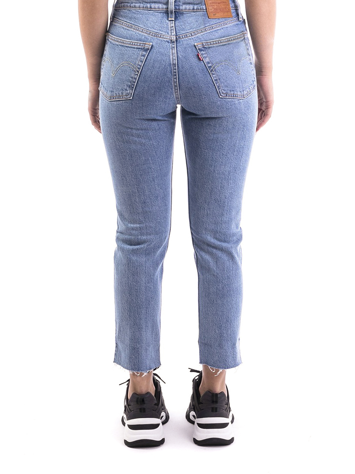 huiswerk maken Fokken vangst Straight leg jeans Levi'S - 501 Original cropped faded jeans - 36200009626