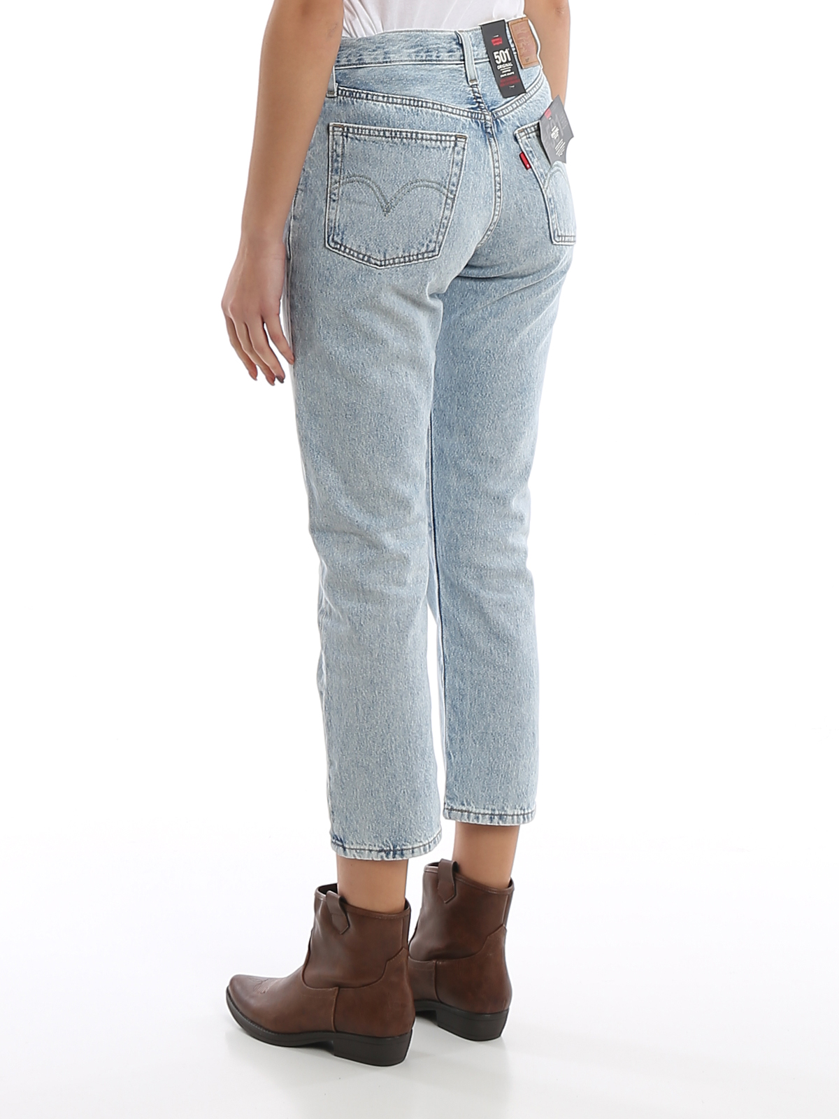 levis 501 original cropped jeans