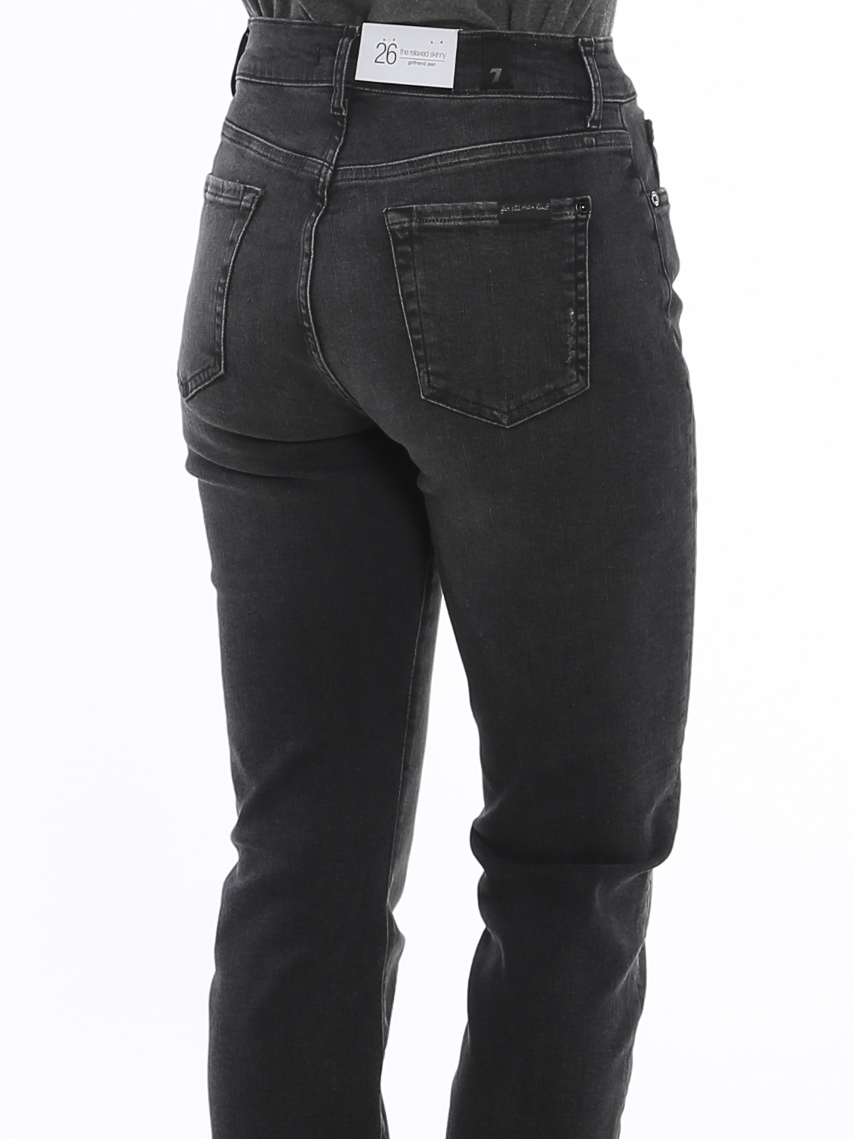 black relaxed skinny jeans