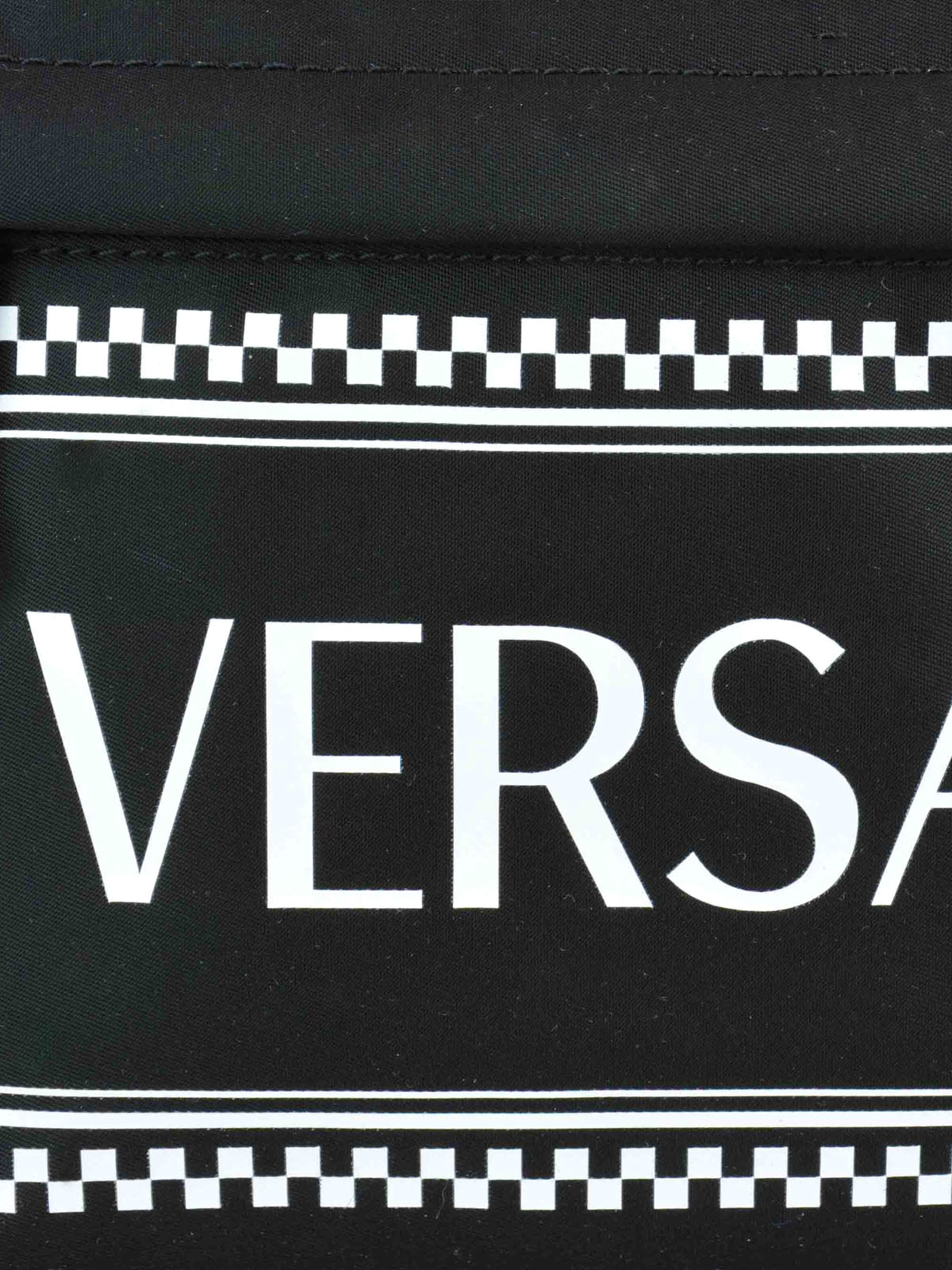 Backpacks Versace - 90s Vintage logo black backpack - DBFG781DNYVERDNW