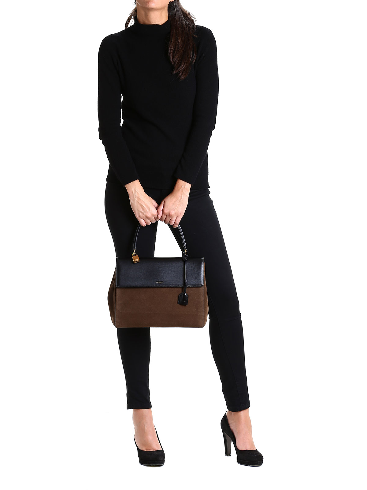 Medium Moujik\u0026#39; Top Handle tote bag by Saint Laurent - shoulder ...