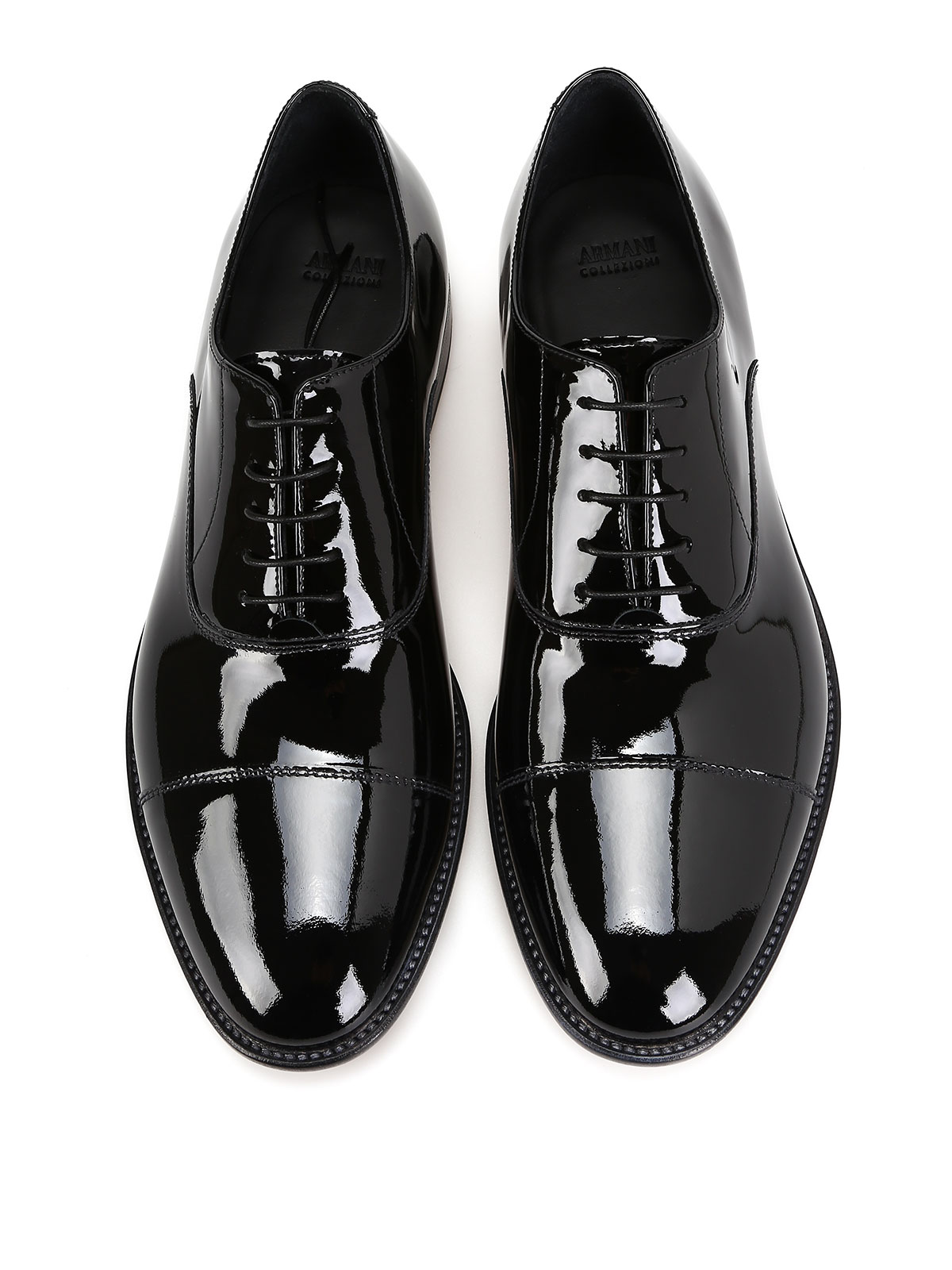 Classic shoes Armani Collezioni - Patent leather Oxford shoe - AI5142912