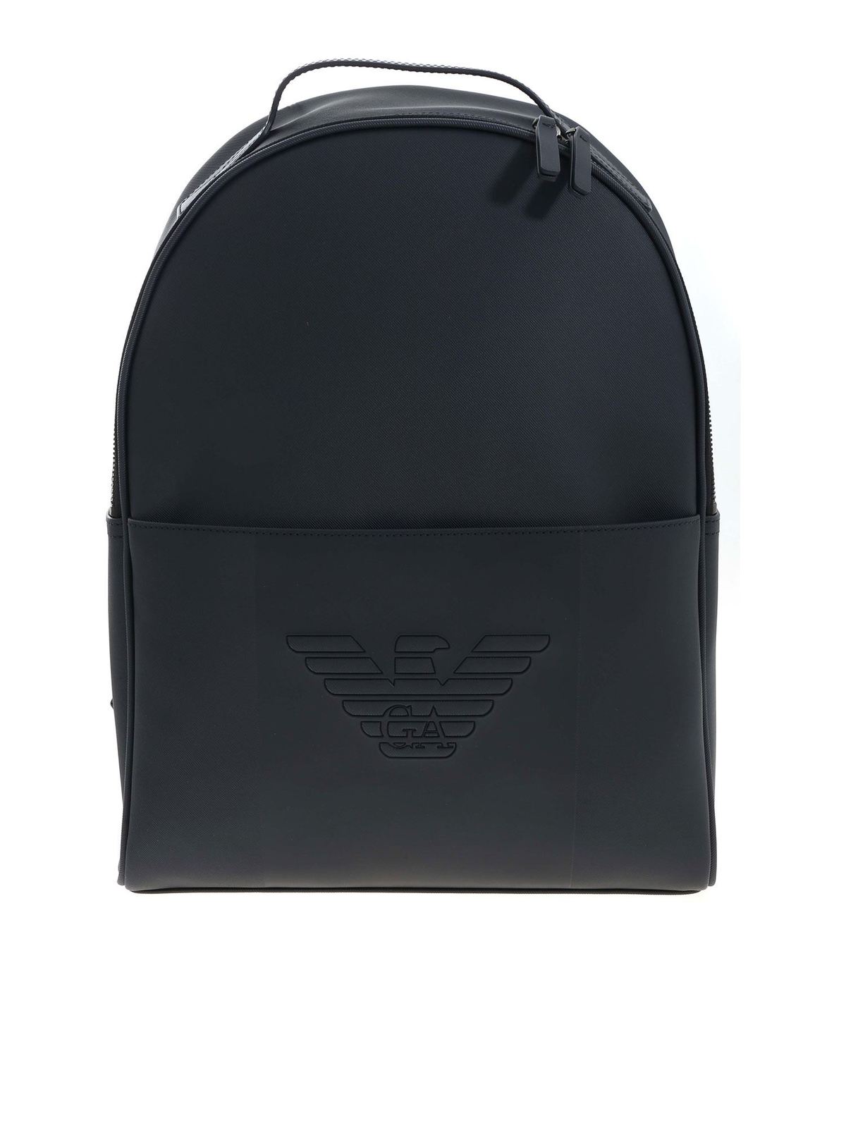 EMPORIO ARMANI LOGO BACKPACK IN BLUE