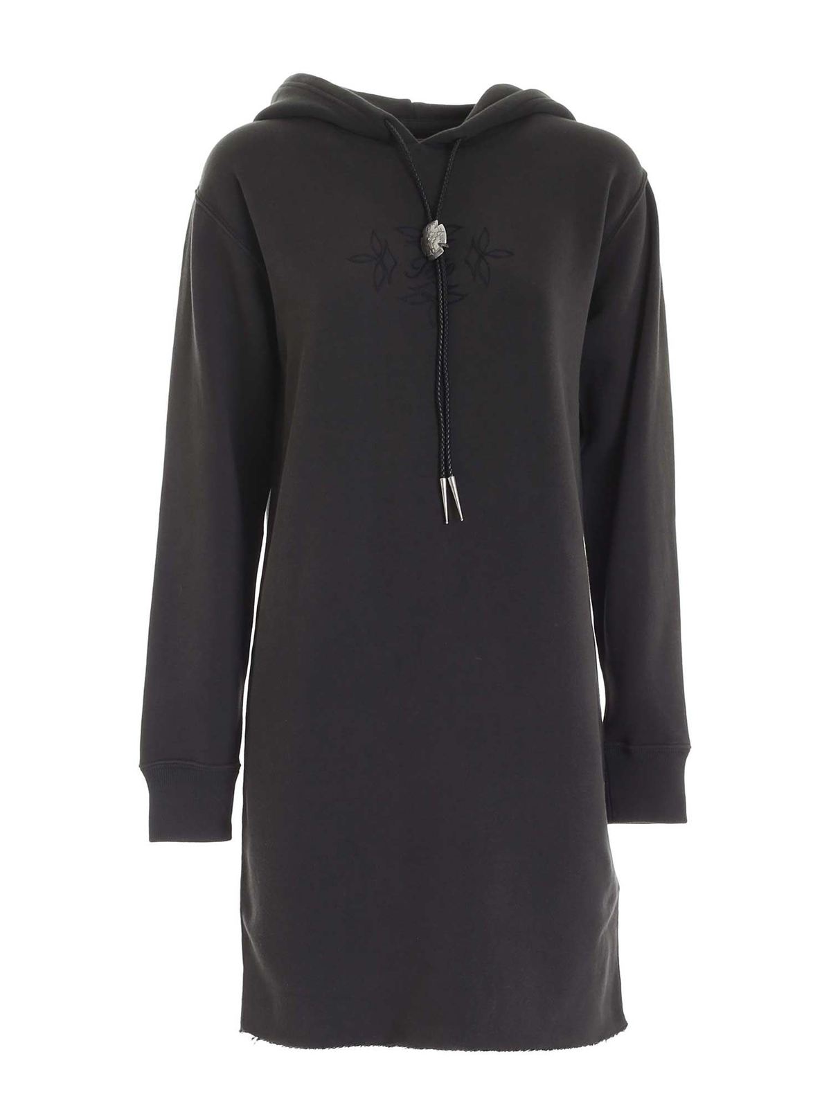 Polo Ralph Lauren Tone-on-tone Embroidery Dress In Dark Grey | ModeSens