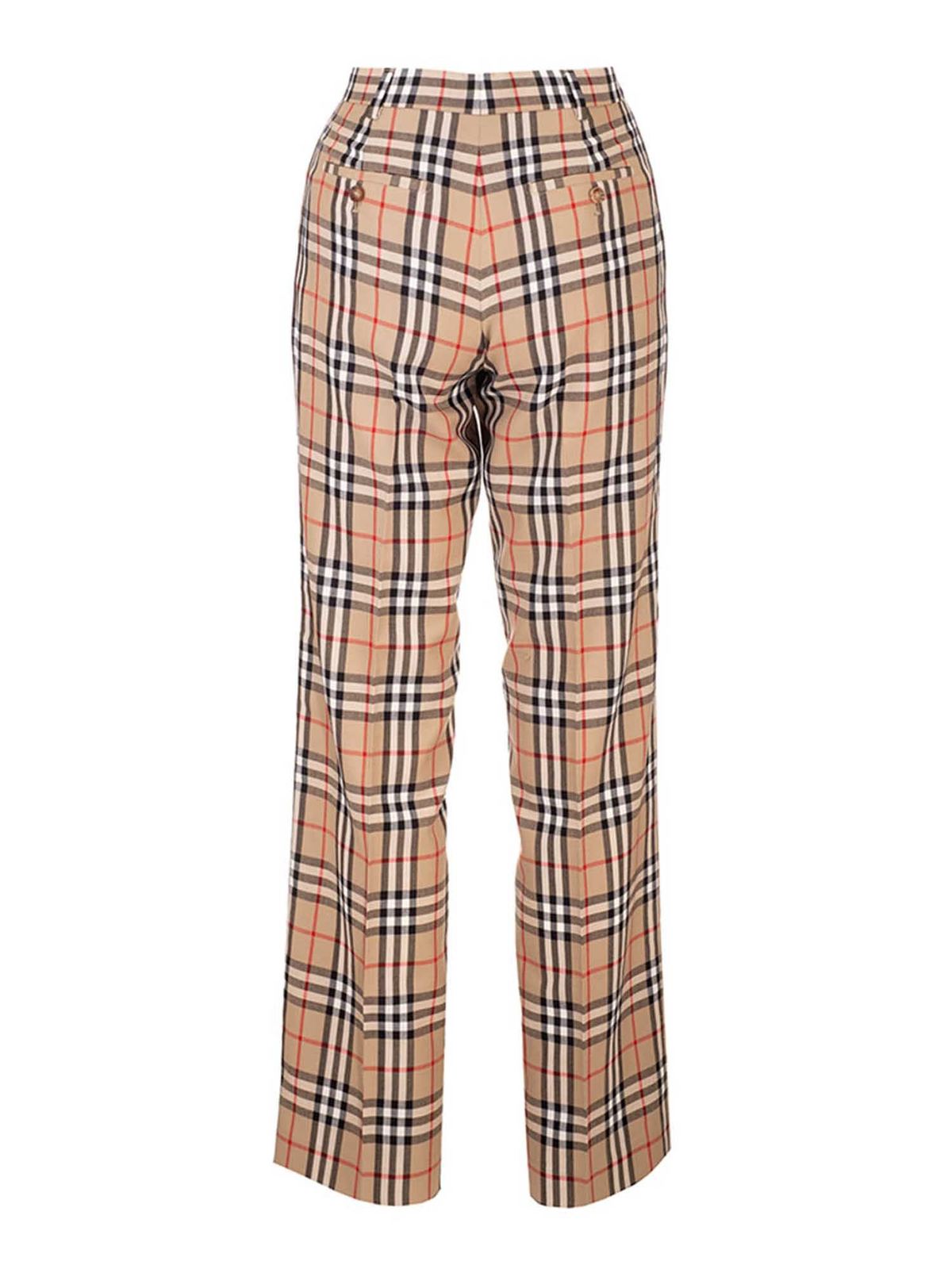 Casual trousers Burberry - Fleur pants in beige - 8033467 | iKRIX.com