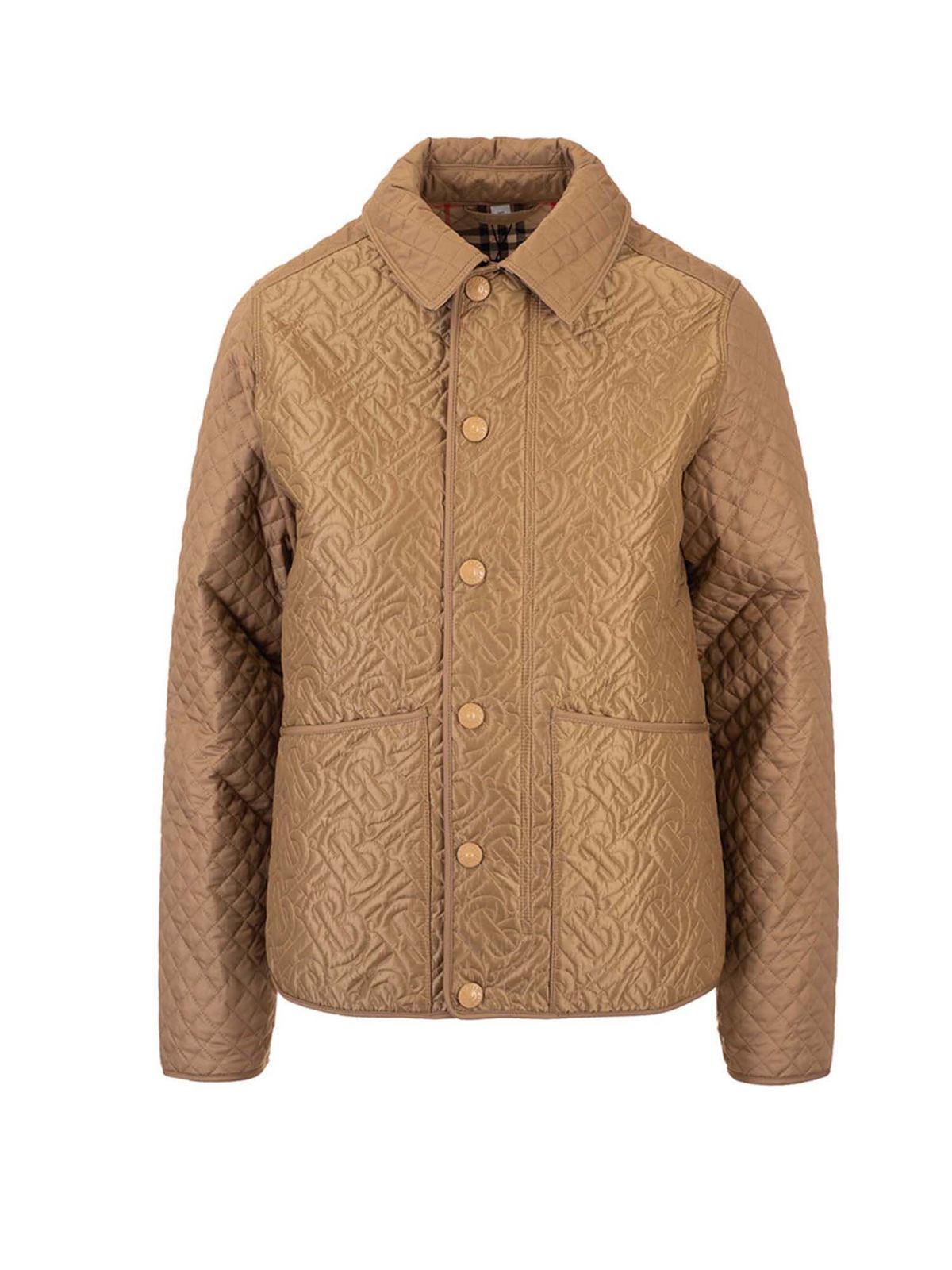 burberry monogram quilted jacket