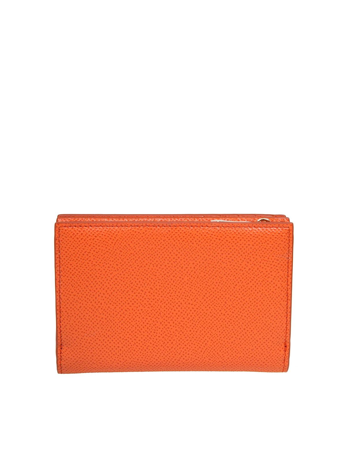 Wallets & purses Dolce & Gabbana - Jeweled DG wallet in orange ...