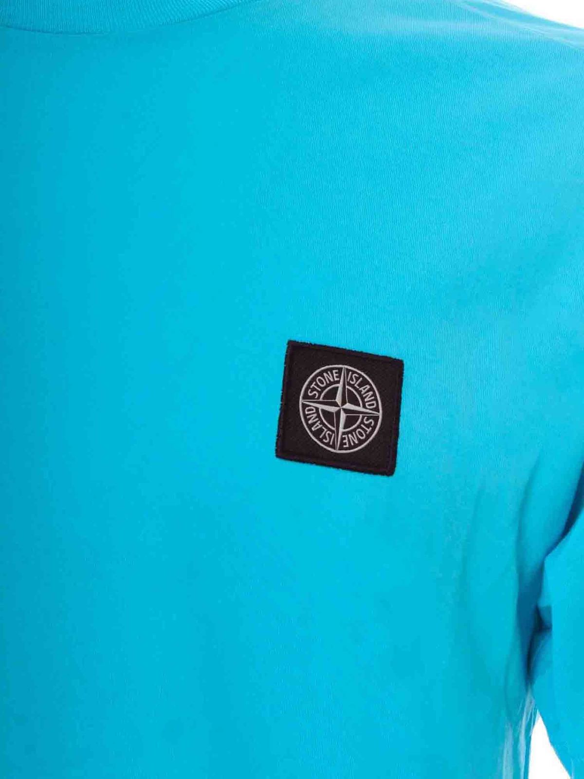 stone island turquoise t shirt