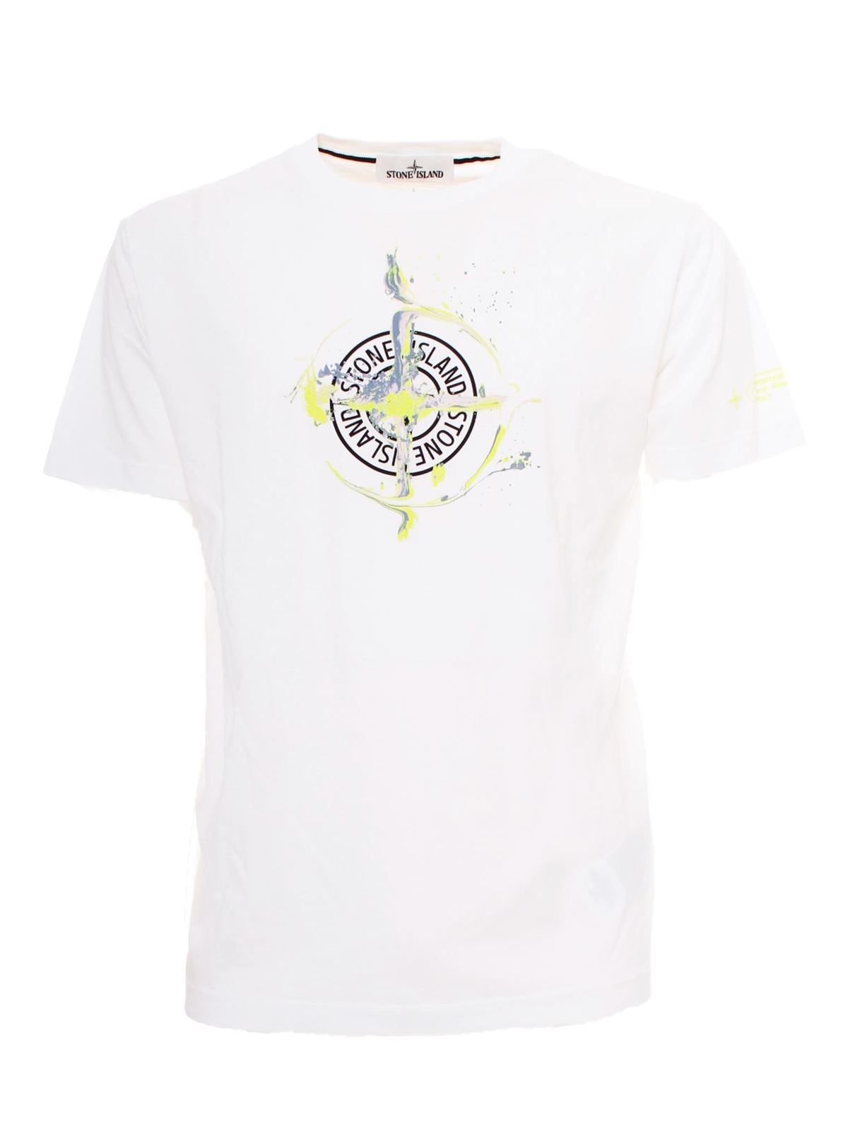 T-shirts Stone Island - Marble One T-shirt in white - 74152NS83V0001