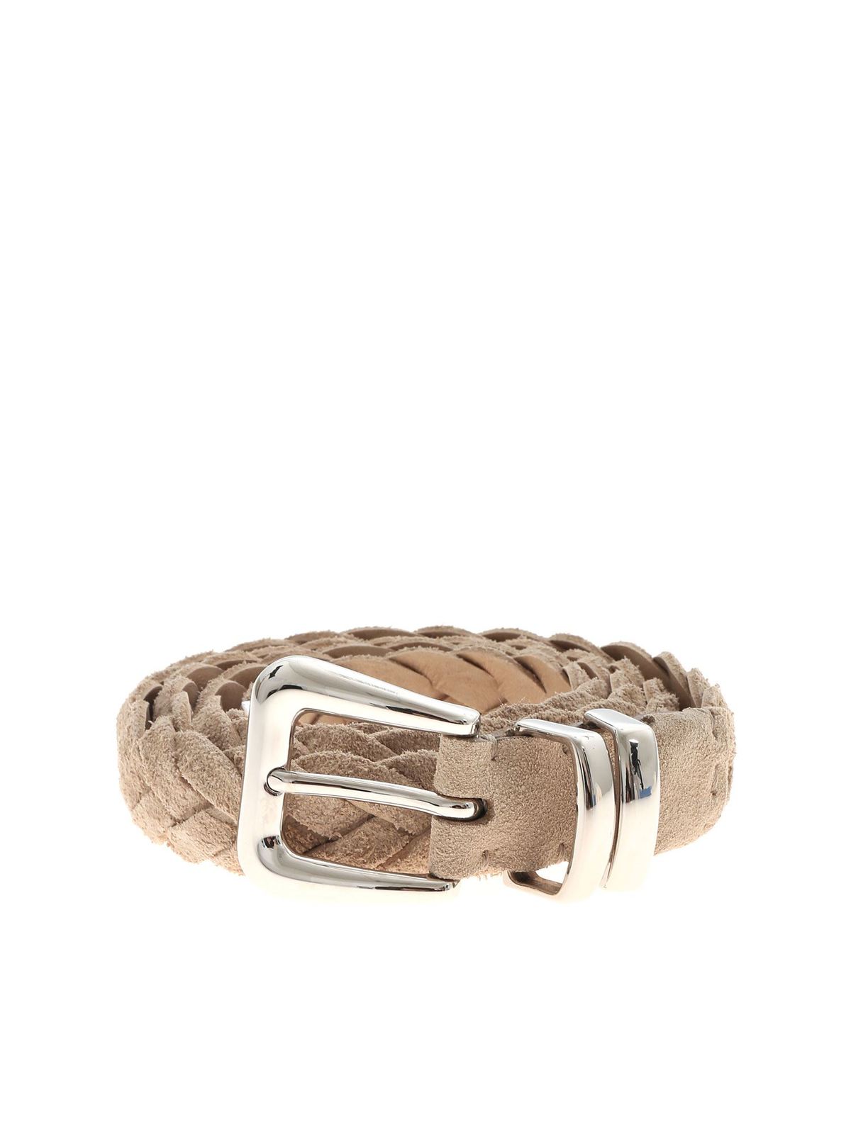 Belts Brunello Cucinelli - Braided belt in beige - MAURP253C6921