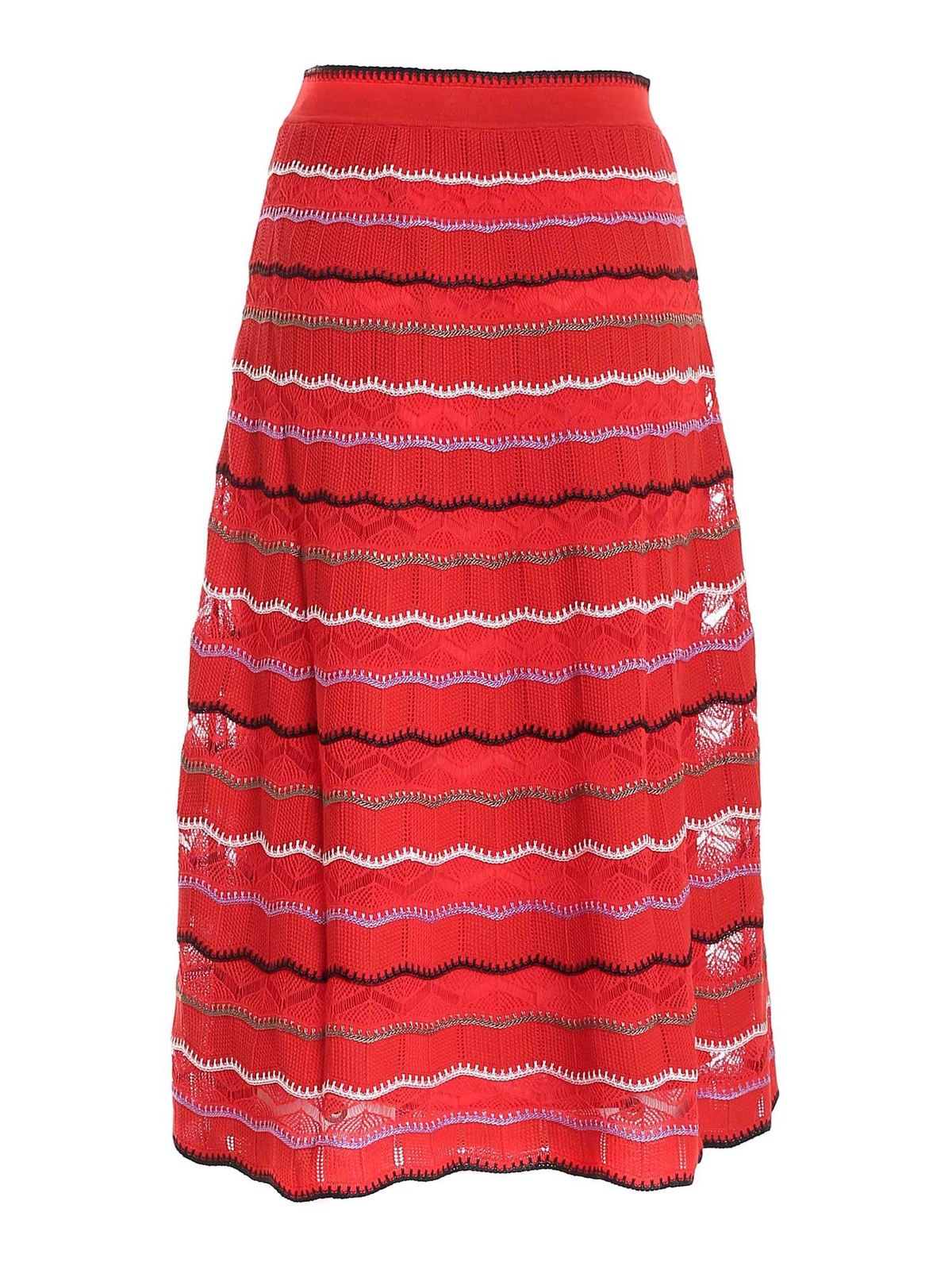 maroon knit skirt