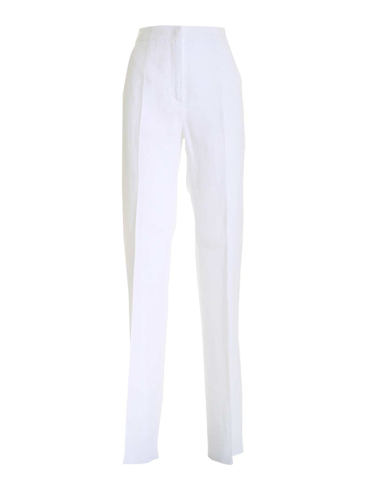Casual trousers Max Mara - Uva pants in white - 11310212000005 | iKRIX.com