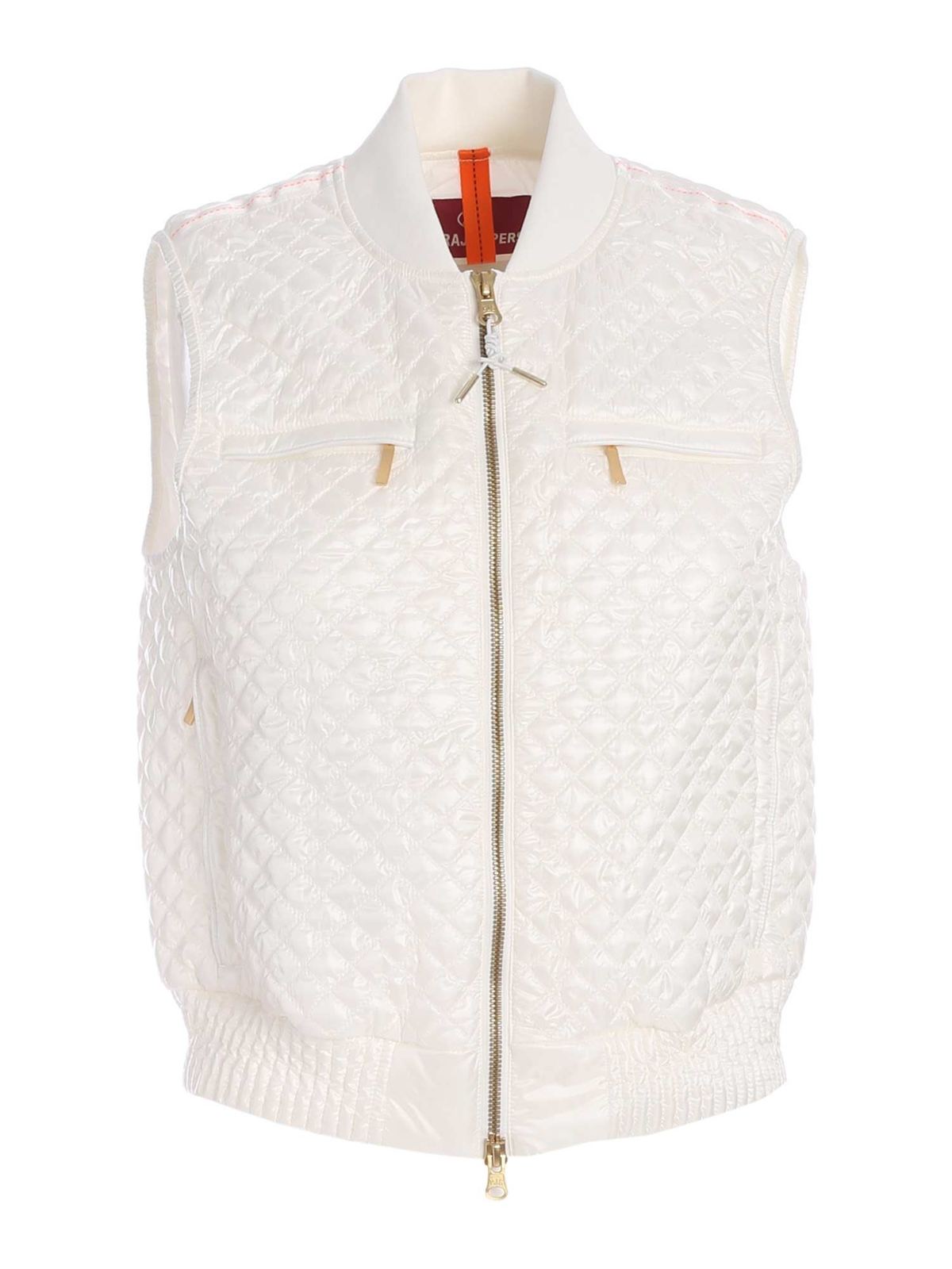 Parajumpers MINA PADDED WAISTCOAT IN WHITE