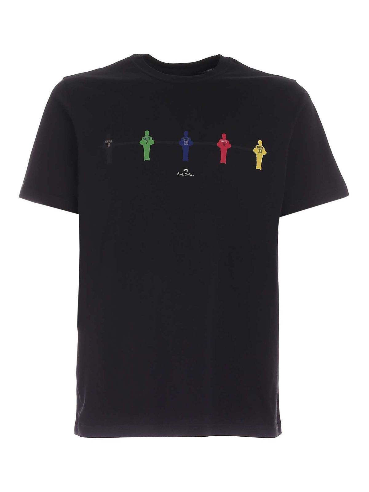 PS BY PAUL SMITH TABLE F CREWNECK T-SHIRT IN BLACK