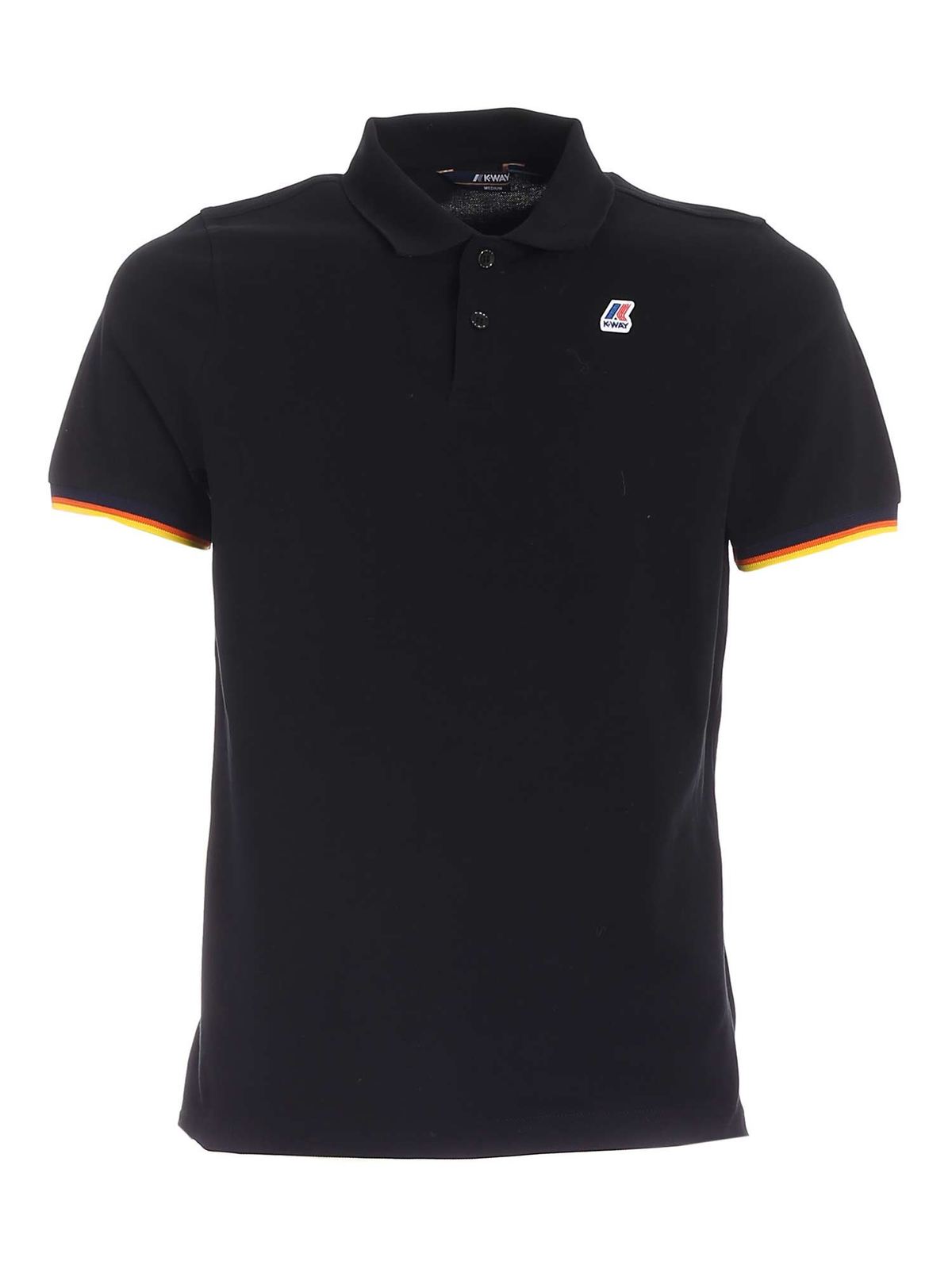 K-WAY VINCENT POLO SHIRT IN BLACK