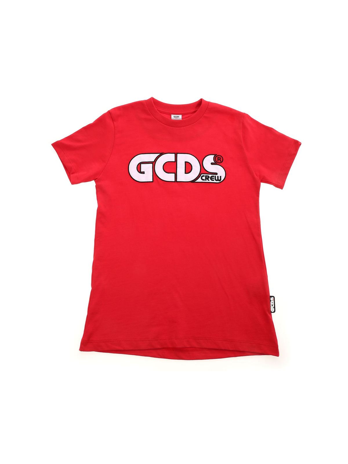 GCDS GCDS PATCH T-SHIRT IN RED