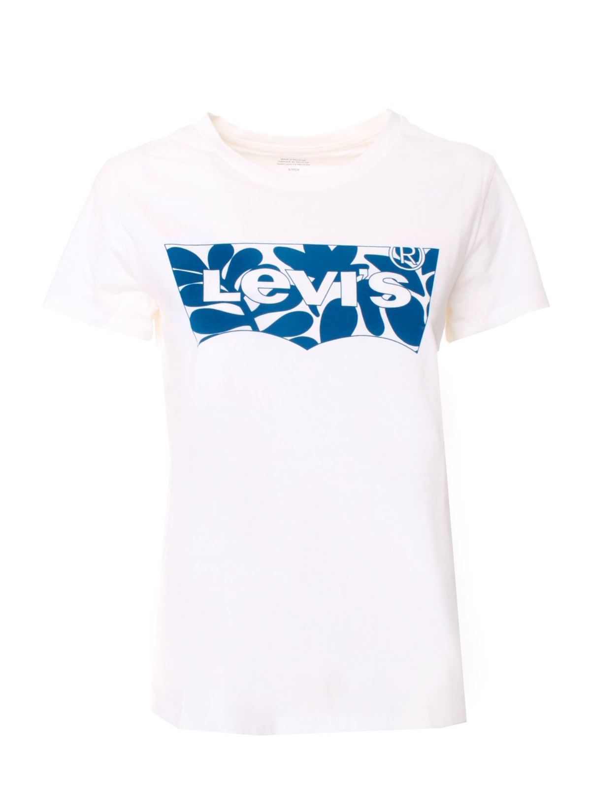 Levi's BLUE LOGO T-SHIRT IN WHITE