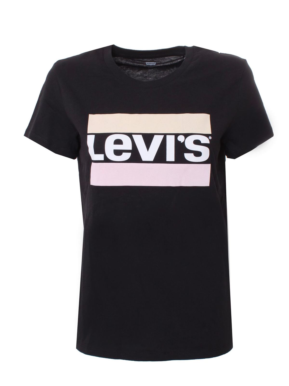 Levi's WHITE LOGO T-SHIRT IN BLACK