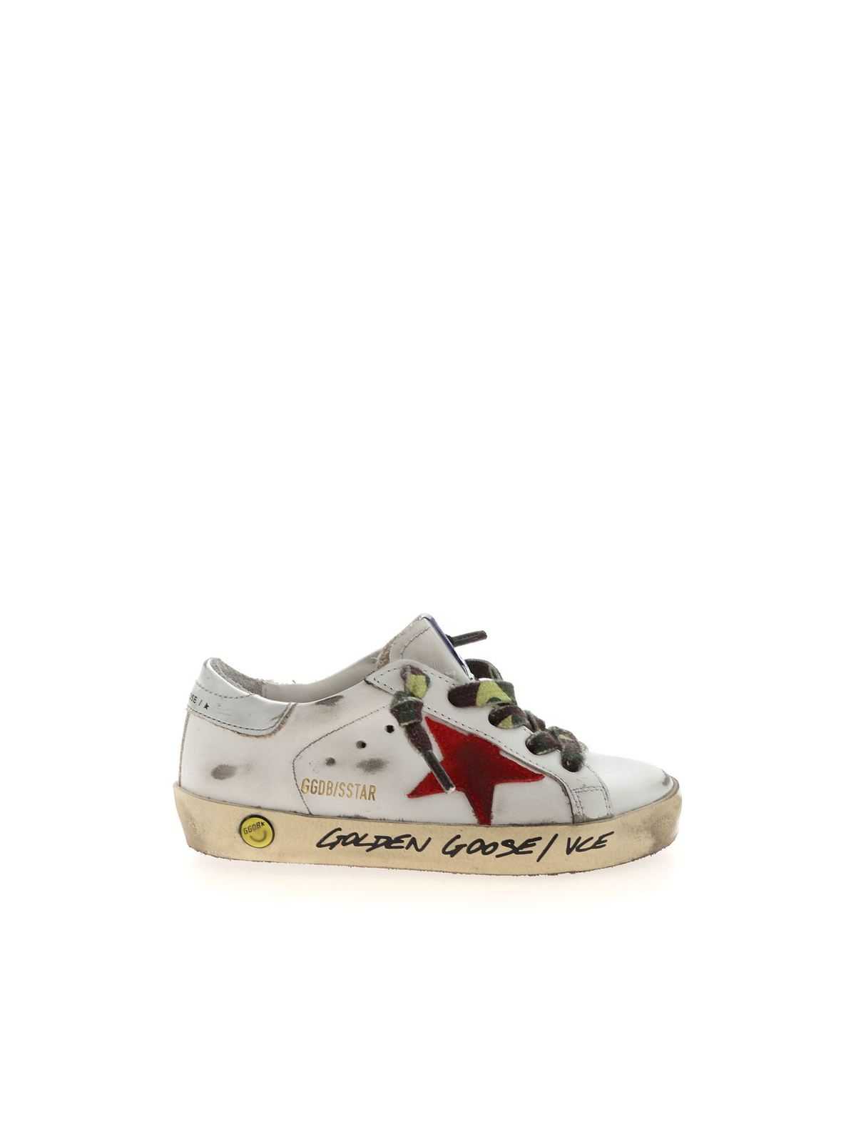 GOLDEN GOOSE SUPER STAR CLASSIC SNEAKERS IN WHITE
