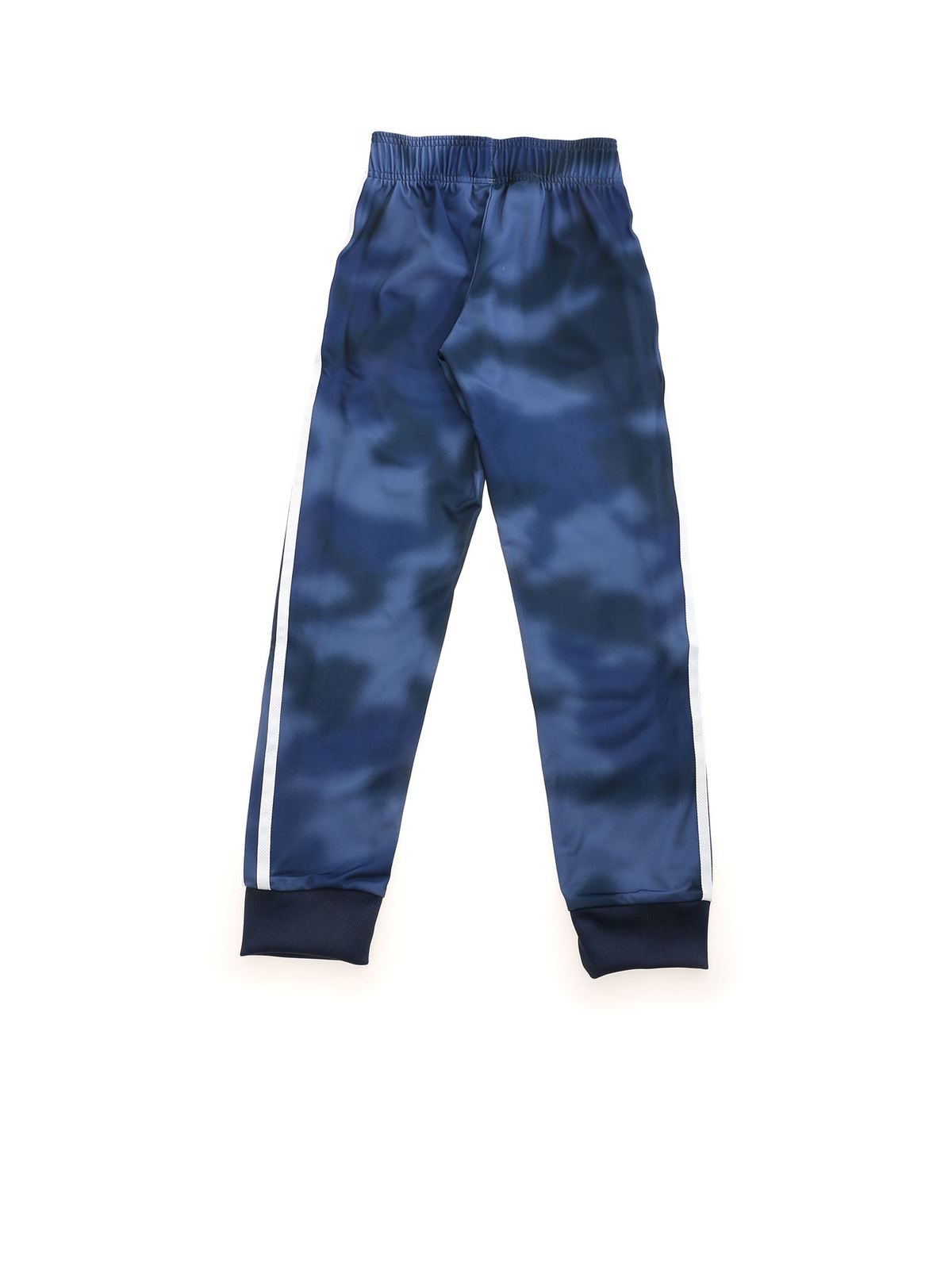 Trousers Adidas Originals - Logo bands pants in light blue - GN4129