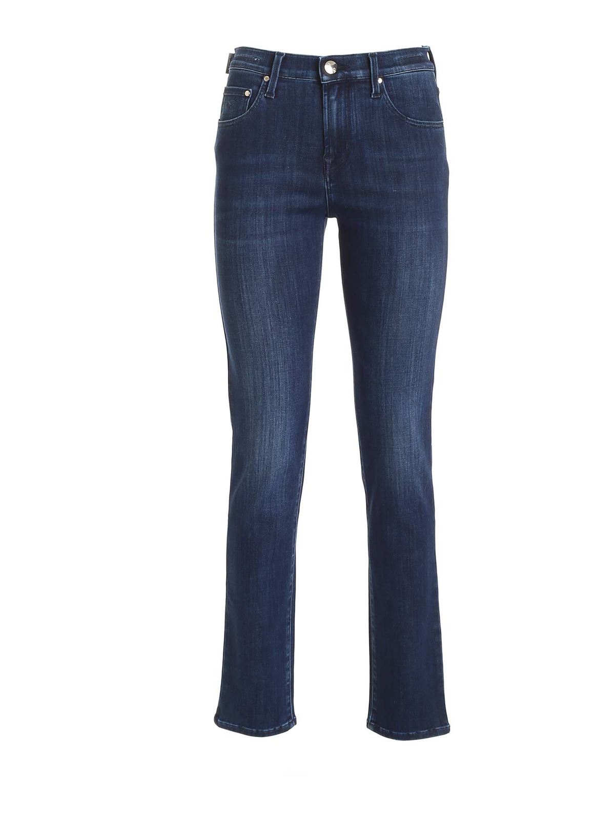 Jacob Cohen LOGO FADED JEANS IN BLUE