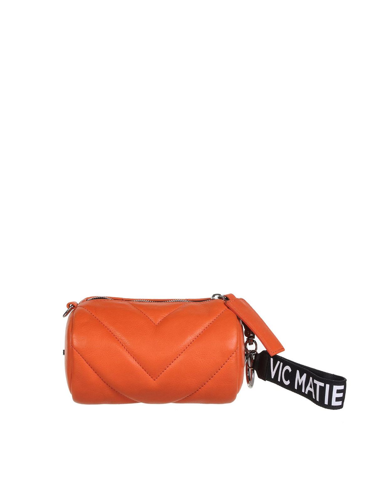 Cross body bags Vic Matiè - Dave Mini bag in orange - 1Z0578TVELVET250