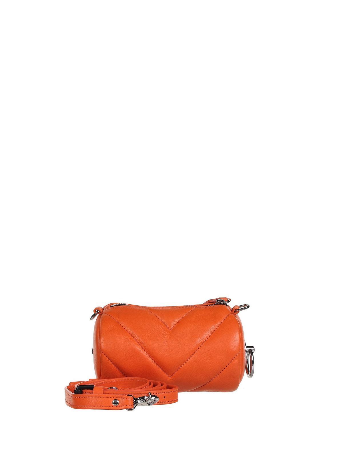 Cross body bags Vic Matiè - Dave Mini bag in orange - 1Z0578TVELVET250