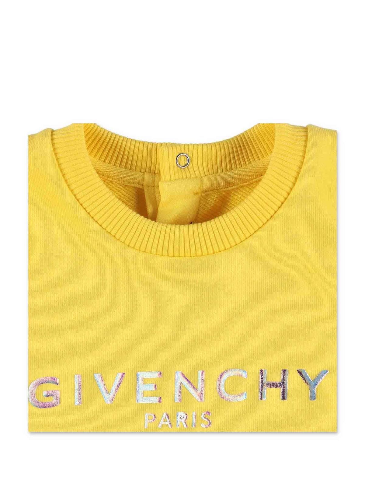 Crew necks Givenchy - Logo sweater in yellow - H05167508 