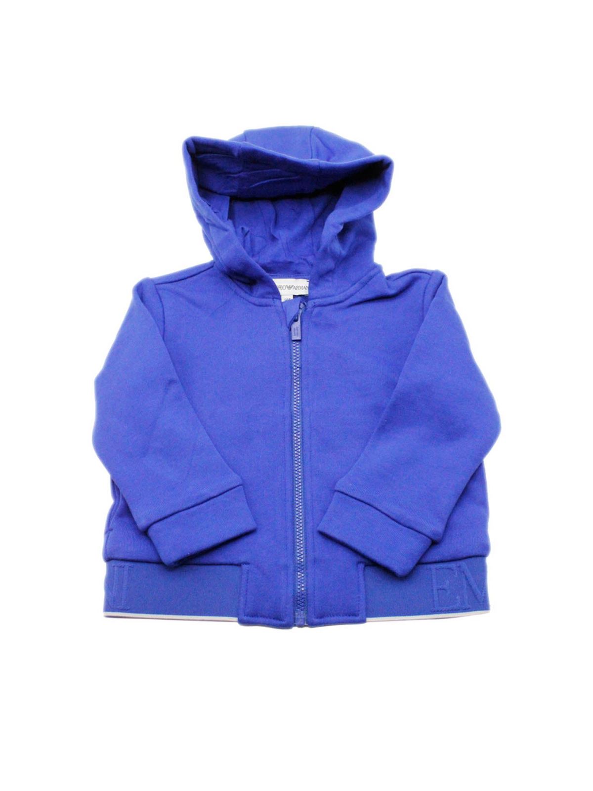 EMPORIO ARMANI HOODIE IN ELECTRIC BLUE