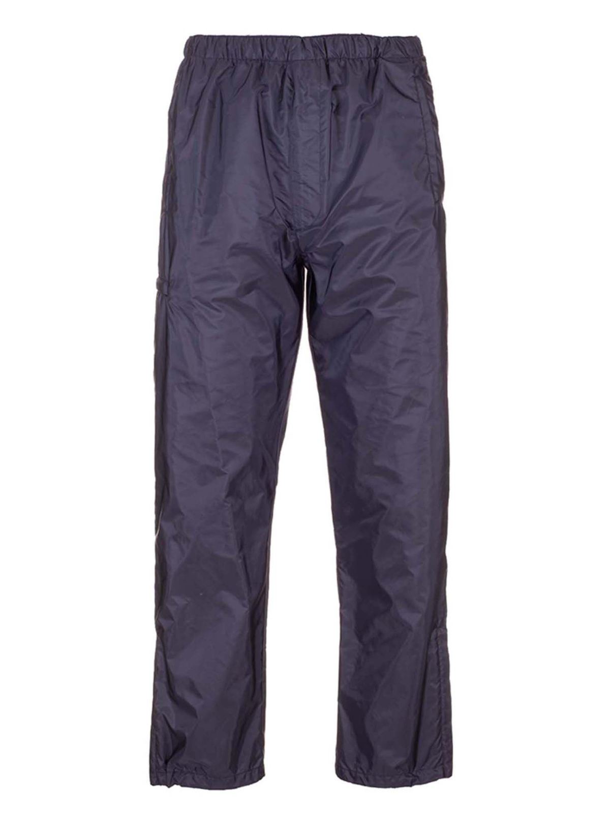 Prada - Recycled nylon tracksuit pants in blue - casual trousers ...