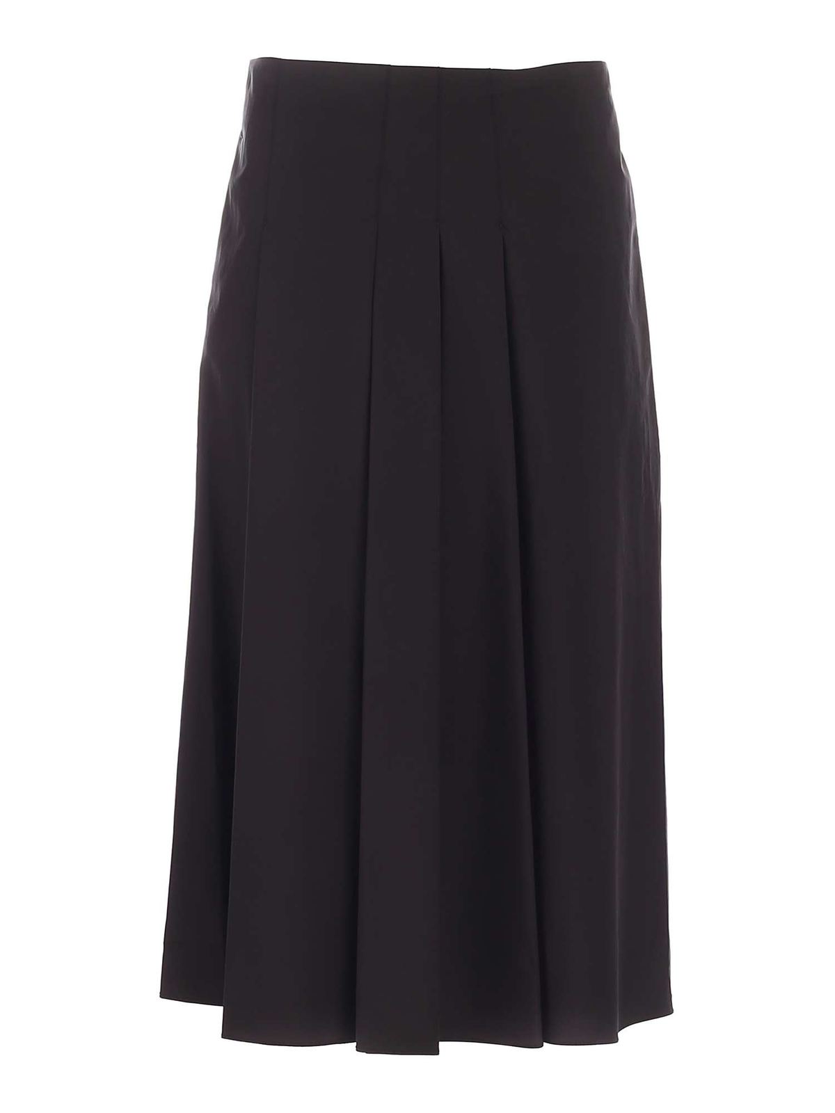 Long skirts Max Mara Studio - Rose midi skirt in black - 61010411000004