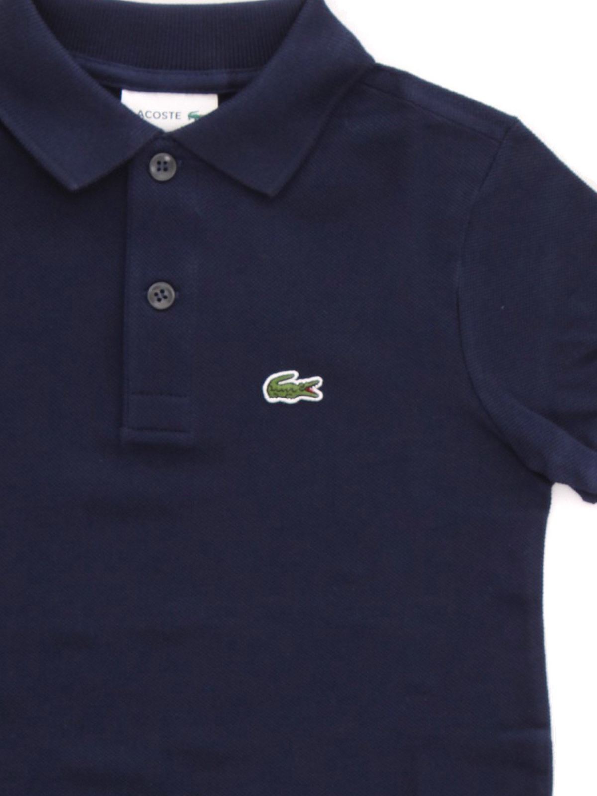 Polo shirts Lacoste - Logo patch polo shirt in blue - PJ2909166