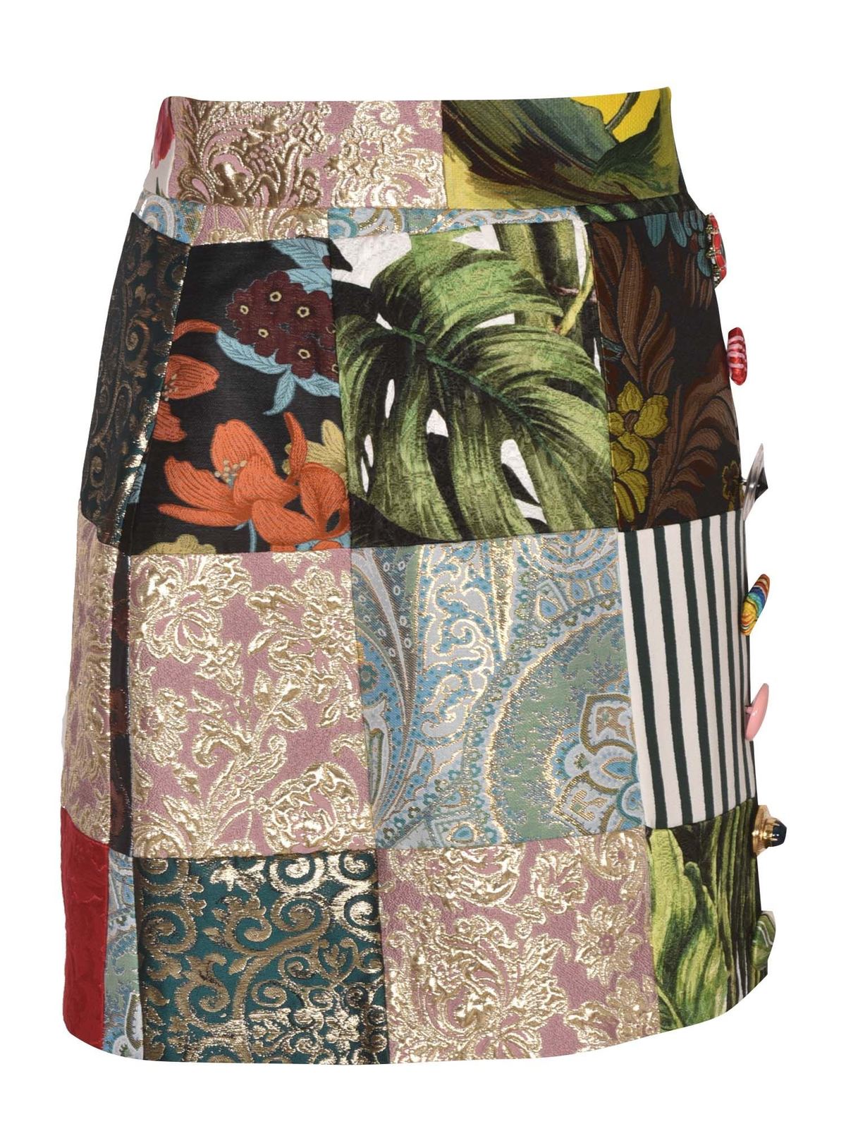 Dolce & Gabbana - Sicilian Patchwork skirt - mini skirts - F4B1PTGDX78S9000