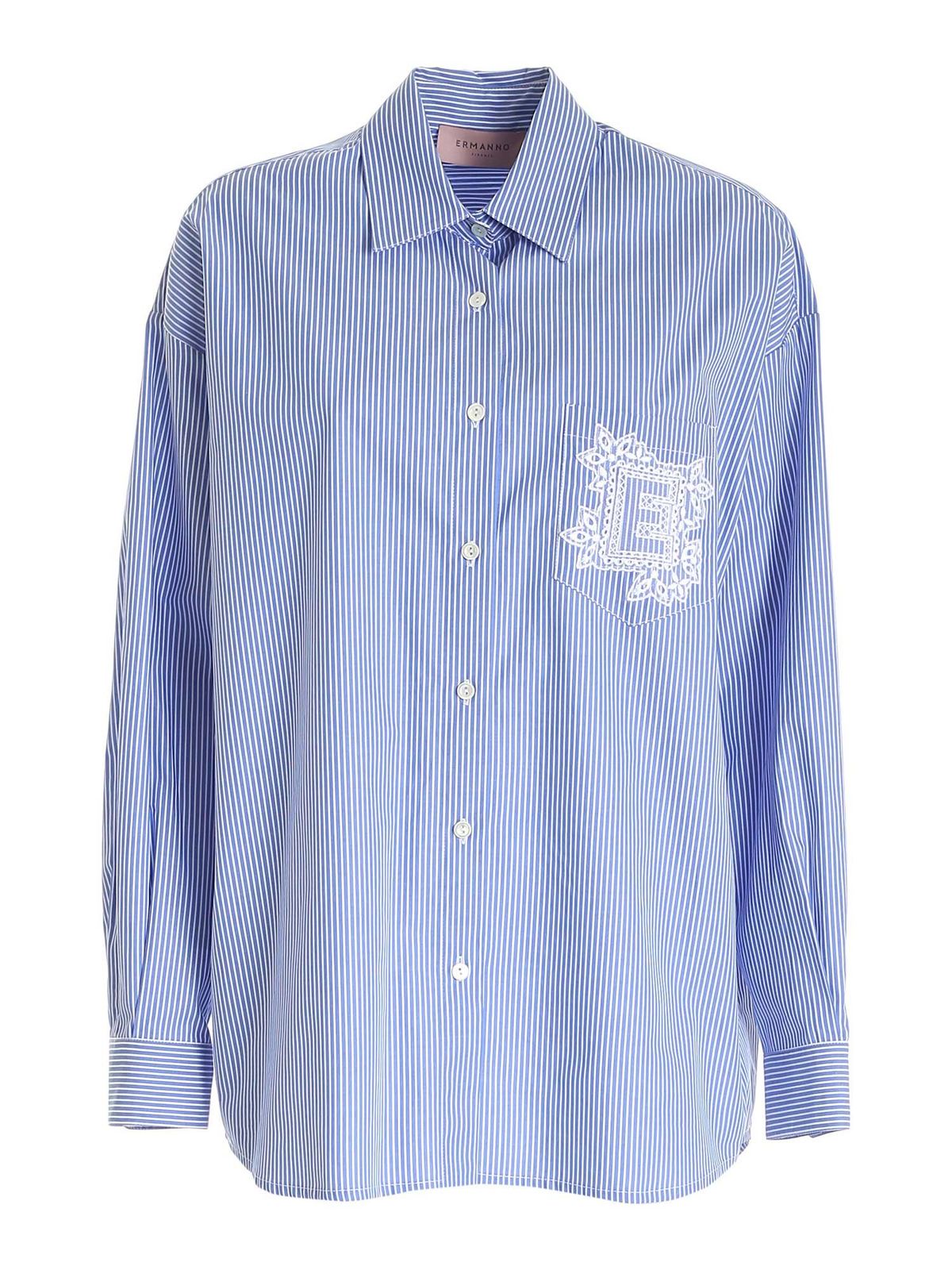 Homme Vêtements Chemises Chemises casual et boutonnées Chemise Coton Ermanno Scervino pour homme en coloris Bleu 