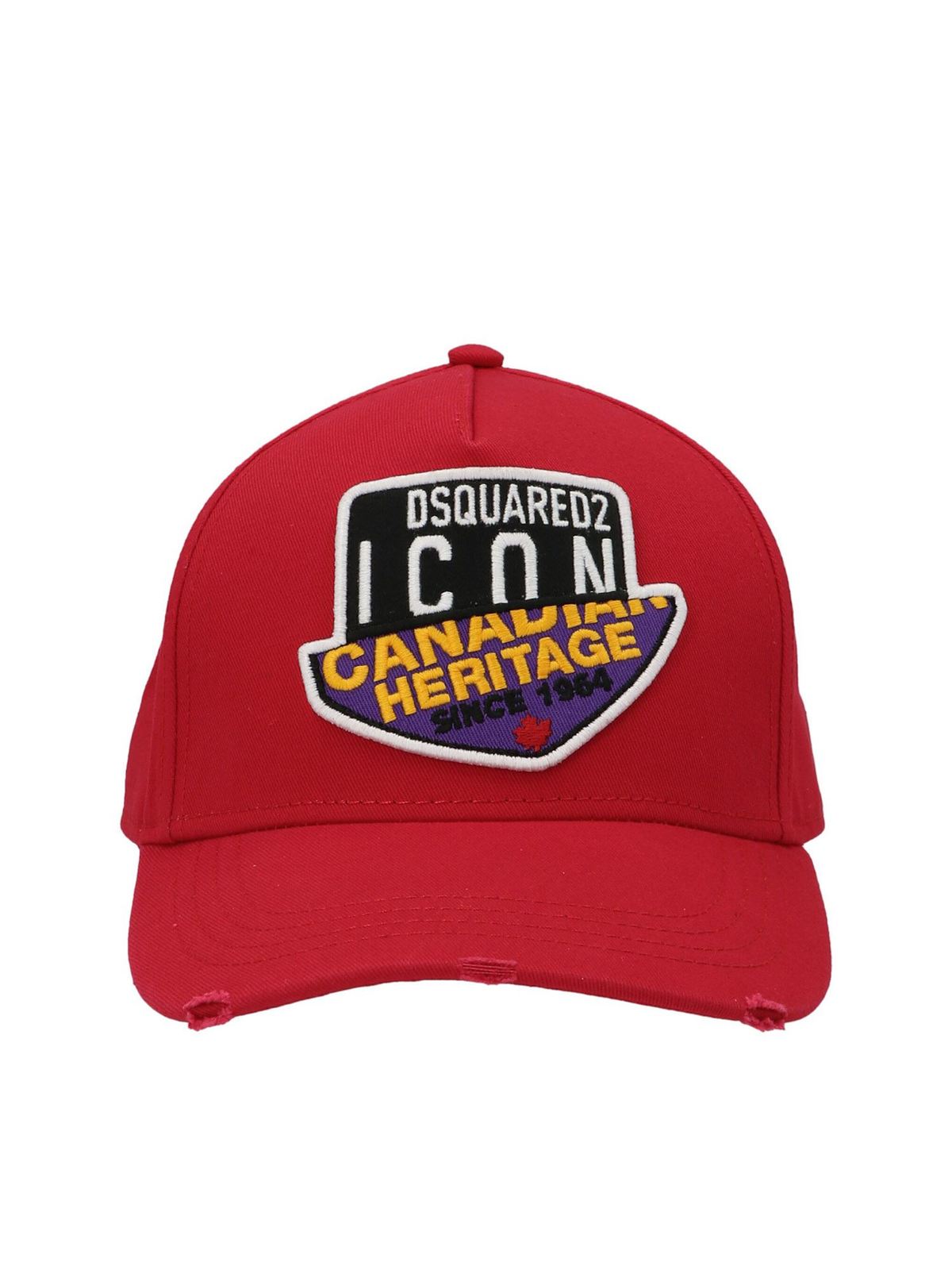 DSQUARED2 CANADAIAN ICON BASEBALL CAP IN RED