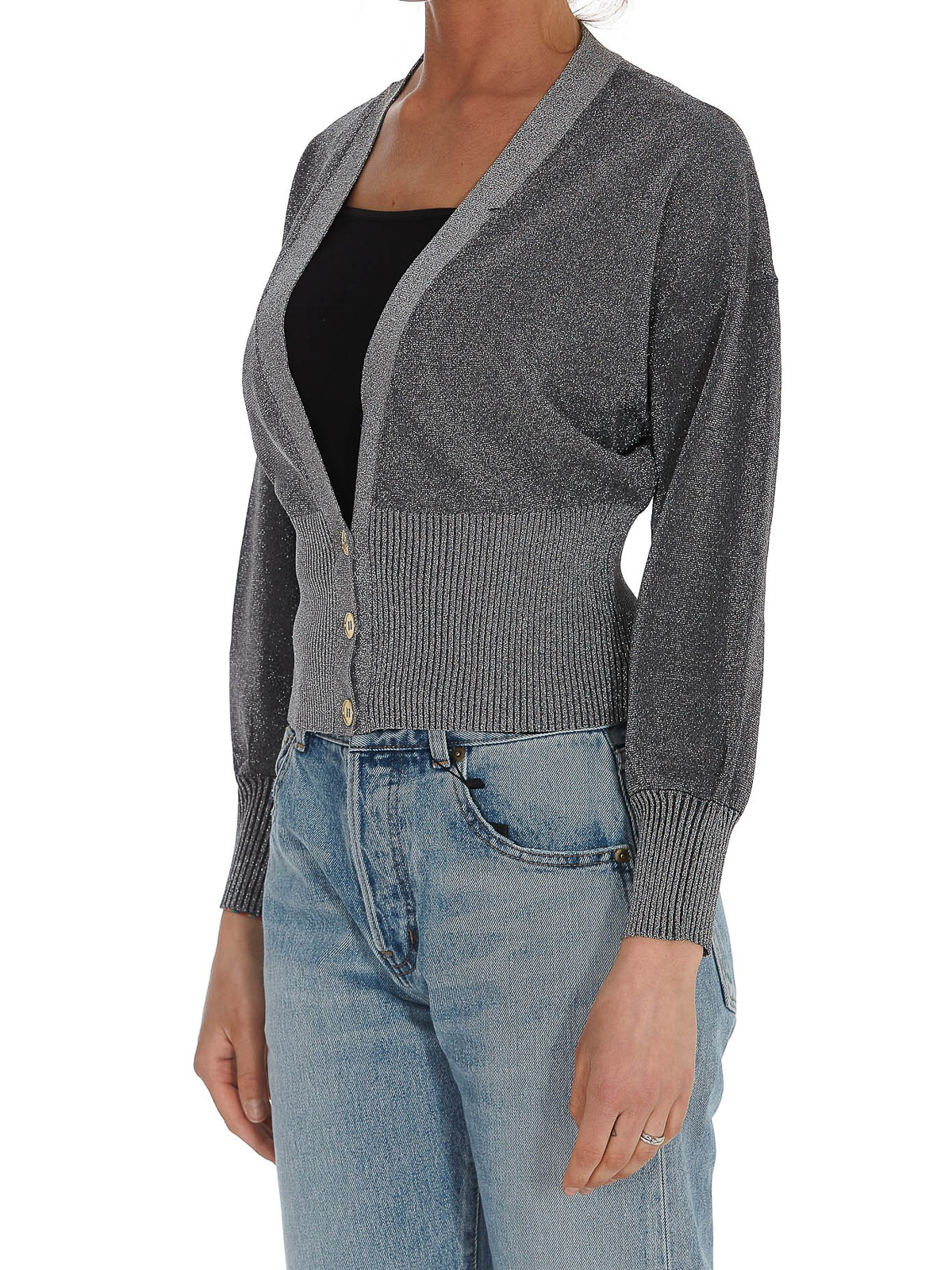 three button cardigan
