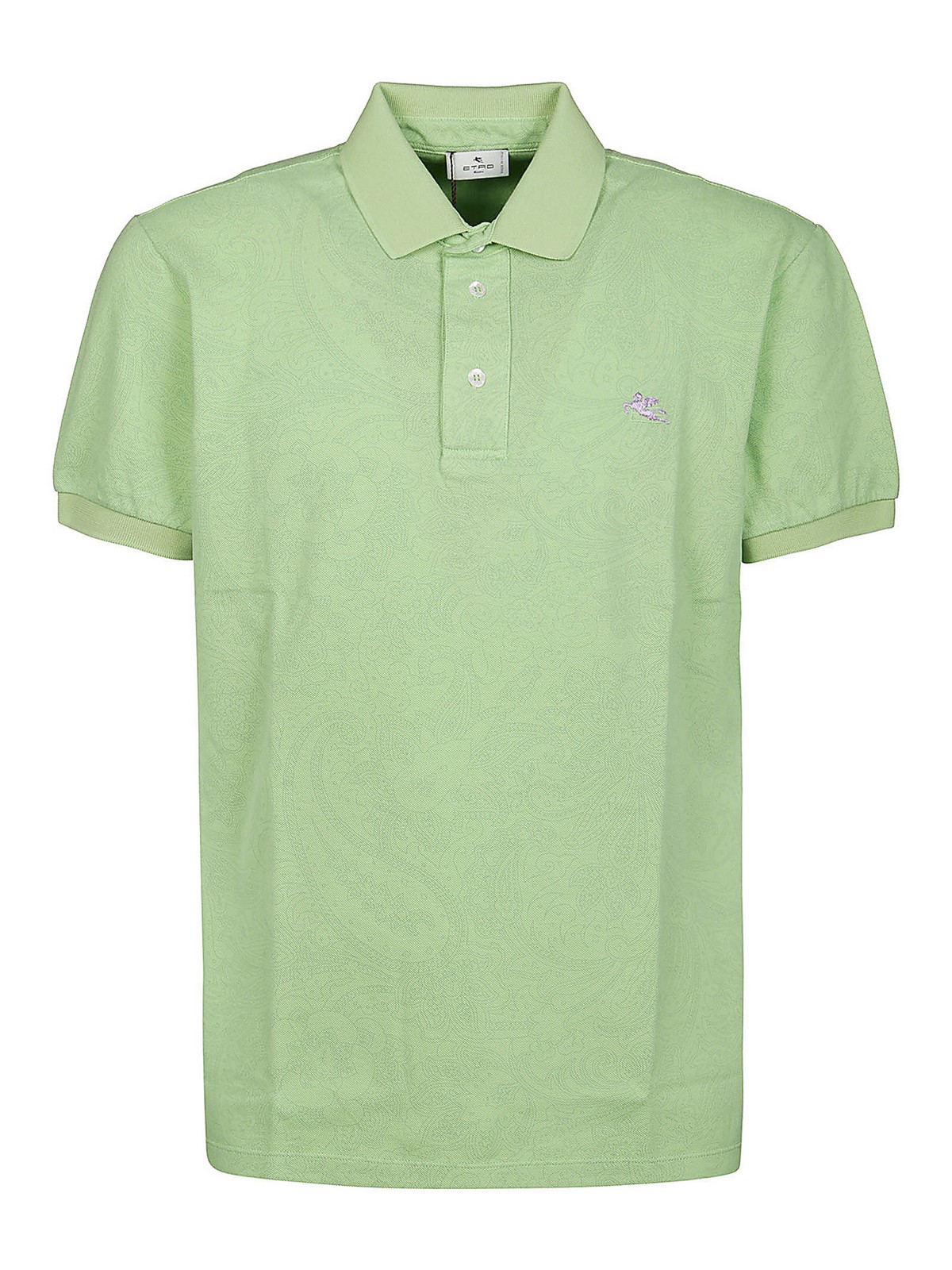 ETRO LOGO EMBROIDERY COTTON POLO