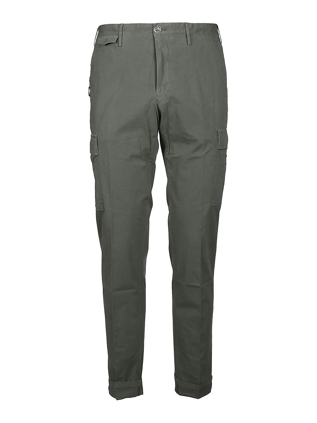 PT TORINO WORN OUT STRETCH COTTON CHINO TROUSERS