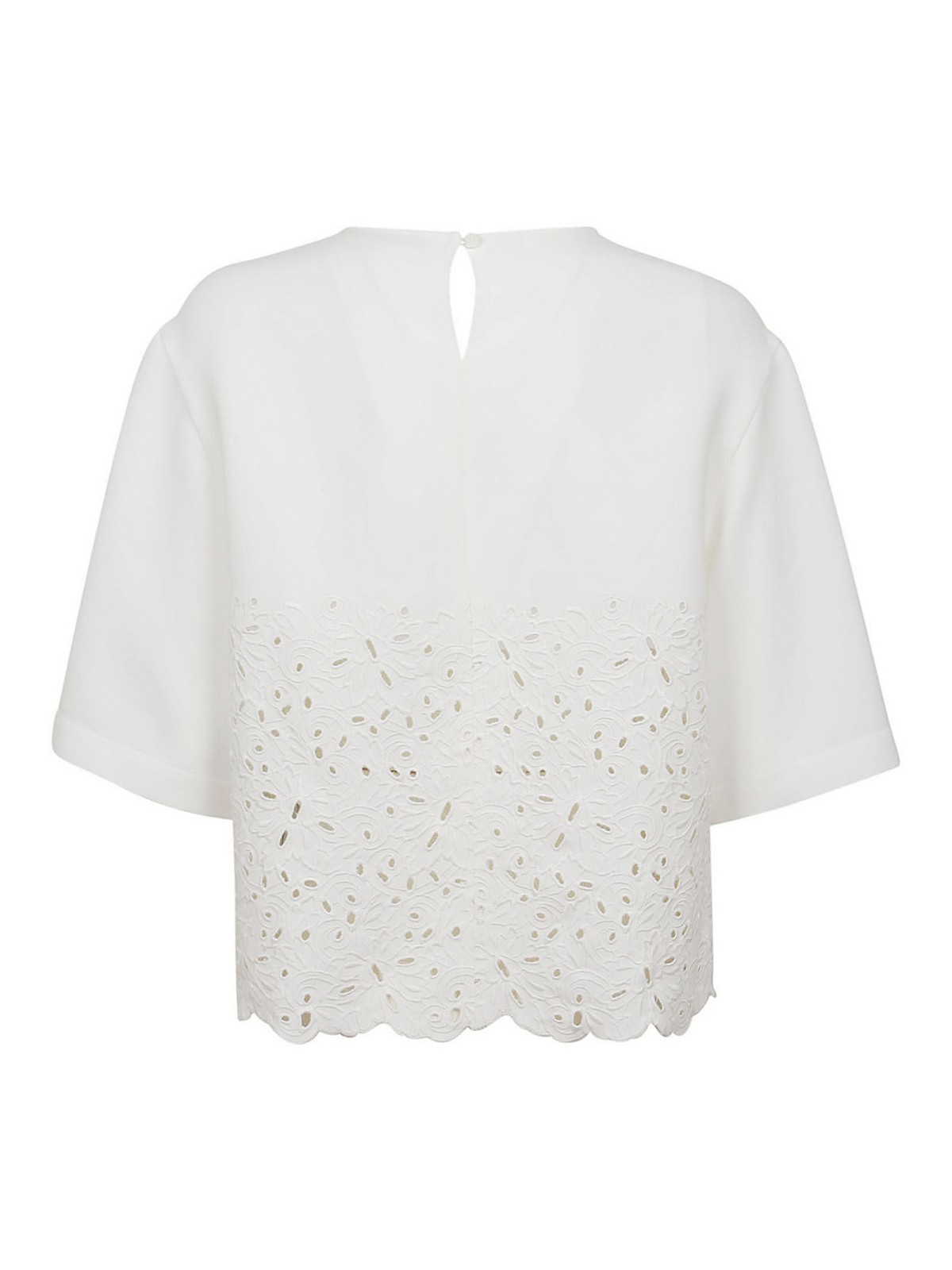 Blouses Ermanno Scervino - Broderie anglaise blouse - D382L323HYS10602